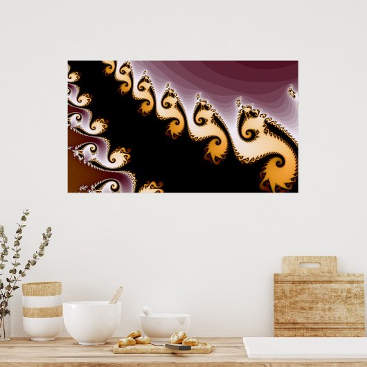 Poster Frotte fractale (Cuisine)