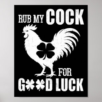 Poster Frotte Moi Pour La Chance Drôle De Saint-Patrick C