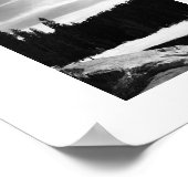 Poster Frozen Lake Photographie noir et blanc (Coin)