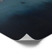 Poster Frozen Snowy Mountain Village Under Snowy Twilight (Coin)