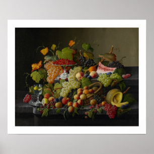 Poster Fruit abondant, 1858 (huile sur toile)