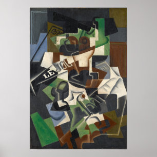 Poster Fruit Bowl, Pipe and Journal, 1917