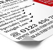 Poster Fruit cerise, Santé Alimentation Store Publicité (Coin)