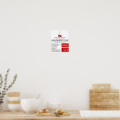 Poster Fruit cerise, Santé Alimentation Store Publicité (Cuisine)