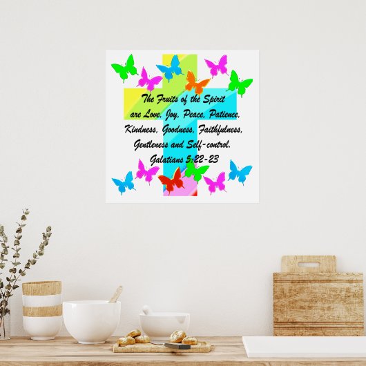 POSTER FRUIT CHRÉTIEN DE L'ESPRIT (Cuisine)