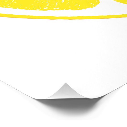 Poster Fruit Citrus jaune clair Conception de tranches de (Coin)