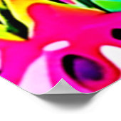 Poster Fruit de dragon motif vif (Coin)