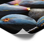 Poster Fruit de figue violette dans un bol (Coin)