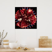 Poster Fruit de grenade rubis (Cuisine)