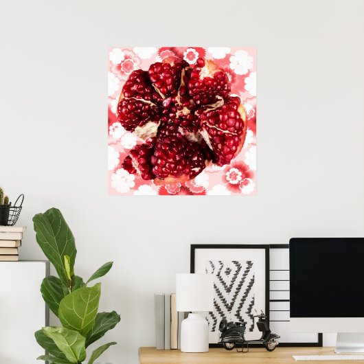 Poster Fruit de grenade rubis (Bureau à domicile)