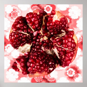 Poster Fruit de grenade rubis