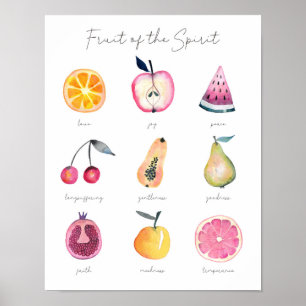 Poster Fruit de l'art mural Spirit   Décor chrétien