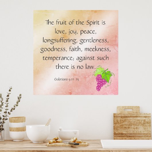 Poster Fruit de l'Esprit (Cuisine)