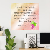 Poster Fruit de l'Esprit (Bureau à domicile)