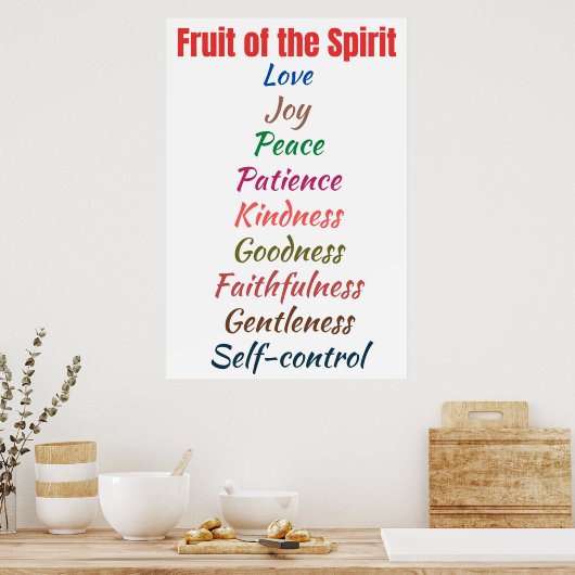 Poster Fruit de l'Esprit (Cuisine)