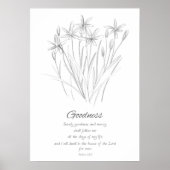 Poster Fruit de l'Esprit Galates 5:22 Écriture (Devant)