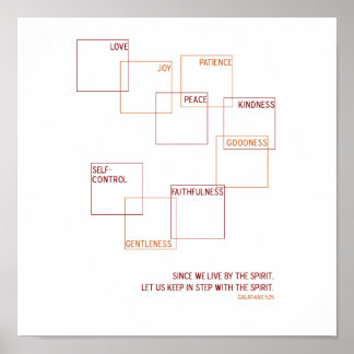 Poster Fruit de l'Esprit imprimé
