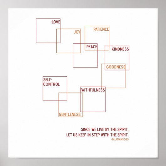 Poster Fruit de l'Esprit imprimé (Devant)