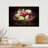 Poster Fruit de l'Esprit, Panier Brown peint (Cuisine)
