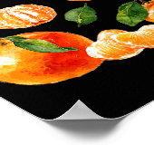 Poster Fruit de mandarine frais (Coin)
