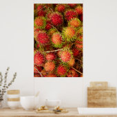 Poster Fruit de Rambutan au marché de Can Duoc (Cuisine)