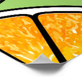 Poster Fruit De Tranches D'Agrumes, Été Sans Fruit. (Coin)