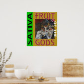 POSTER FRUIT DES DIEUX SATIVA (Cuisine)
