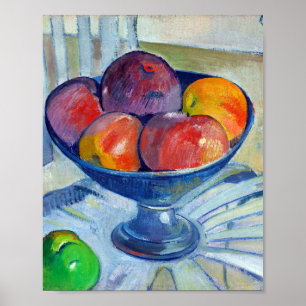 Poster Fruit Dish on a Garden Chair by Paul gauguin