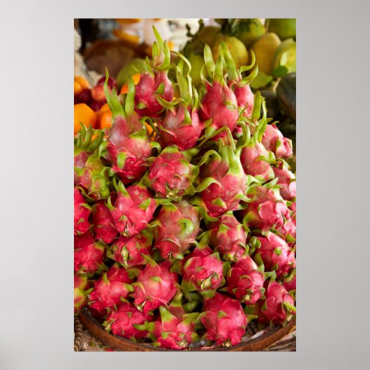 Poster Fruit du dragon | Marché Can Duoc (Devant)