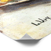 Poster Fruit encore vie sur une couverture blanche par Le (Coin)