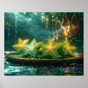 POSTER FRUIT ÉTOILÉ - FRUITS EXOTIQUES