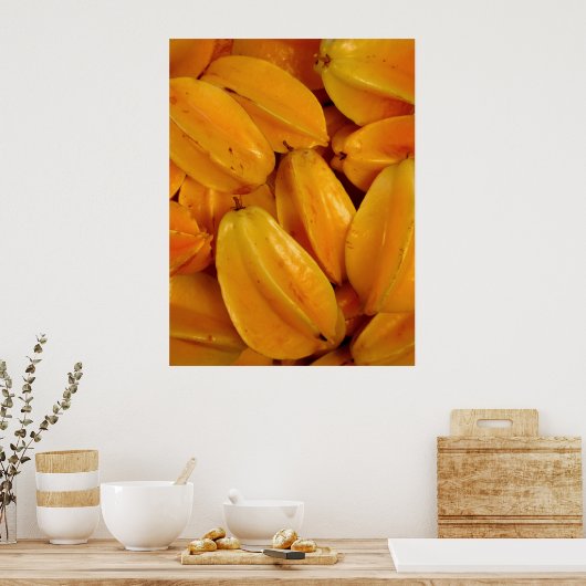 Poster Fruit étoile tropicale (Cuisine)