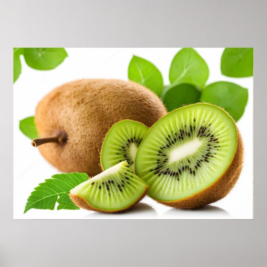 Poster Fruit kiwi vert (Devant)
