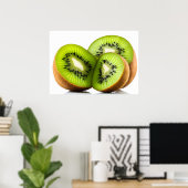 Poster Fruit kiwi vert (Bureau à domicile)