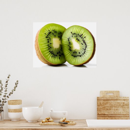 Poster Fruit kiwi vert (Cuisine)