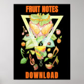 Poster Fruit Notes Download (Devant)