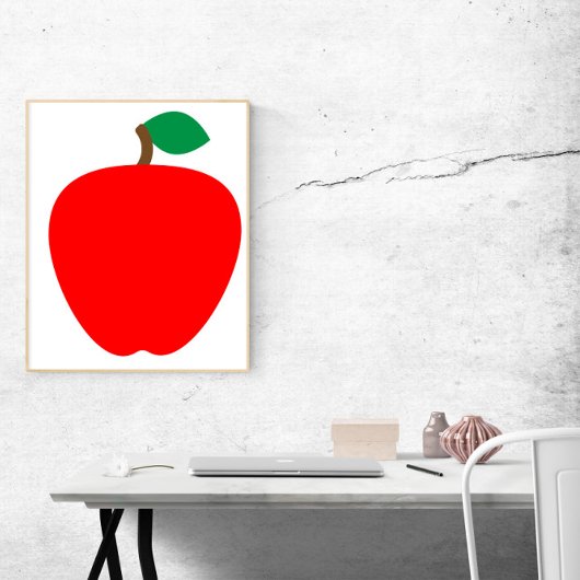 Poster Fruit rouge pomme