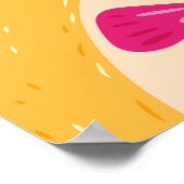 Poster Fruit sans couture motif, pamplemousse à l tropica (Coin)