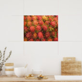 Poster Fruit tropical rambutan (Cuisine)