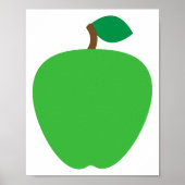 Poster Fruit vert pomme (Devant)