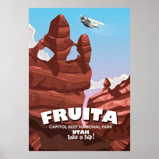 Poster Fruita Parc national de Capitol Reef Utah (Devant)