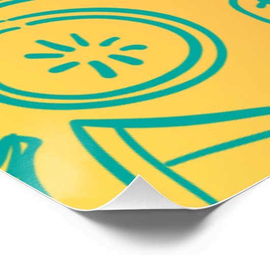 Poster Fruits (Coin)