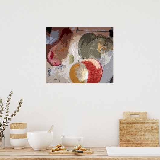 Poster Fruits Abstraits (Cuisine)