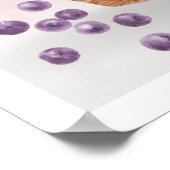 Poster Fruits au Basket-Watercolor (Coin)
