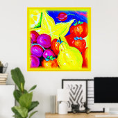 Poster Fruits brillants et Ciels stellaires. Commandez dè (Bureau à domicile)