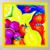 Poster Fruits brillants et Ciels stellaires. Commandez dè (Devant)
