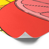 Poster Fruits d'agrumes Motif transparent (Coin)