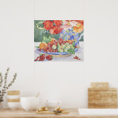 Poster Fruits dans une assiette 2014 (Cuisine)