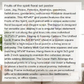 Poster Fruits de l'esprit floral