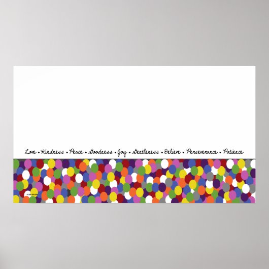 Poster Fruits de l'Esprit Points Art Imprimer (Devant)